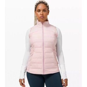 Lululemon Down for It All Vest Light Pink Size 8 14